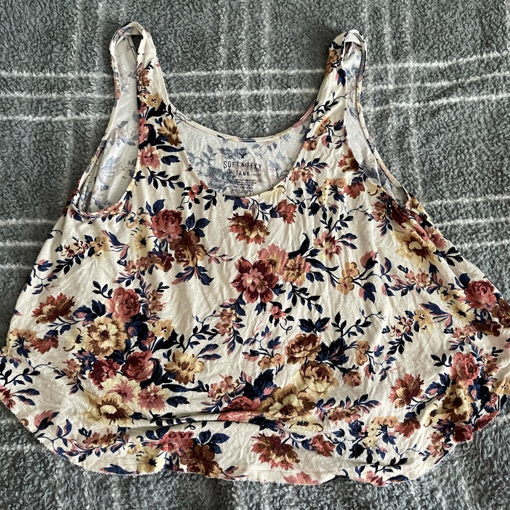 AE Soft & Sexy Floral Tank
